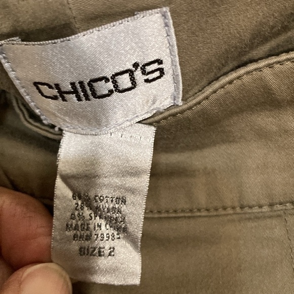 🌈 Chico’s cotton classic women’s pant size XL - 2 - Picture 4 of 6